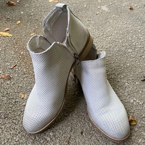 Women's Vero Cuoio Ankle Booties Grey Leather Made in Italy Size 38